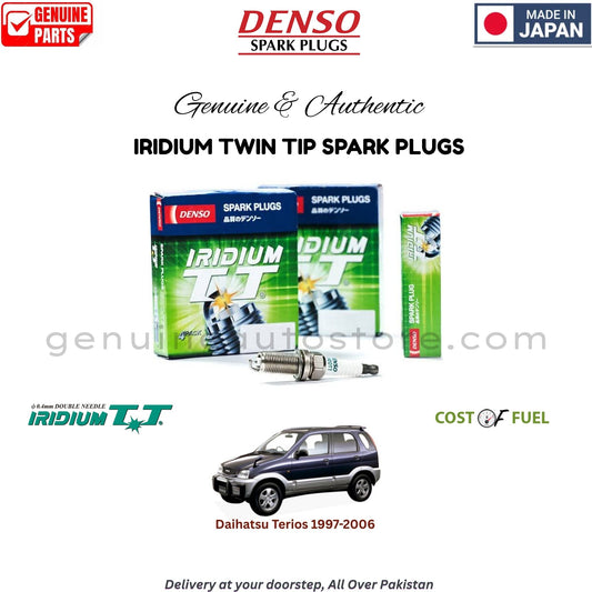 Daihatsu Terios 1997-2006 DENSO IRIDIUM TWIN TIP SPARK PLUG in Pakistan, 100% Genuine, Reliable, Best Price, Cash on Delivery Available