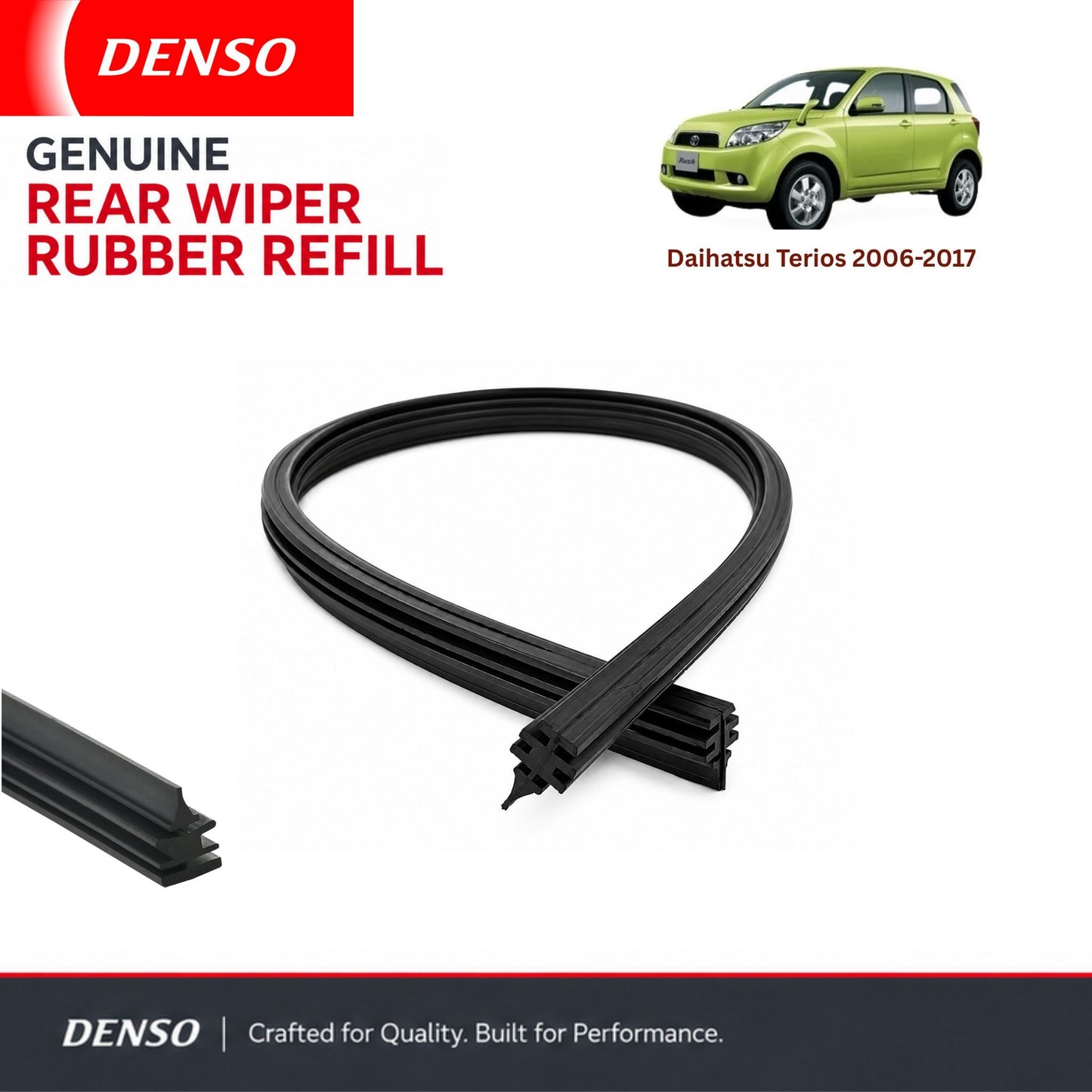 Denso Genuine rear wiper rubber for Daihatsu Terios 2006-2017