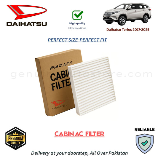 Daihatsu Terios 2017-2025 CABIN AC FILTER in Pakistan. 100% Genuine, Reliable, Best Price, Cash on Delivery Available 