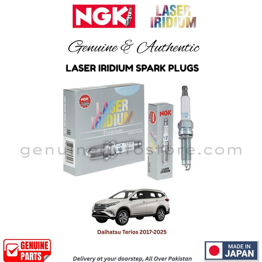 Daihatsu Terios 2017-2025 NGK LASER IRIDIUM SPARK PLUGS in Pakistan. 100% Genuine, Reliable, Best Price, Cash on Delivery Available