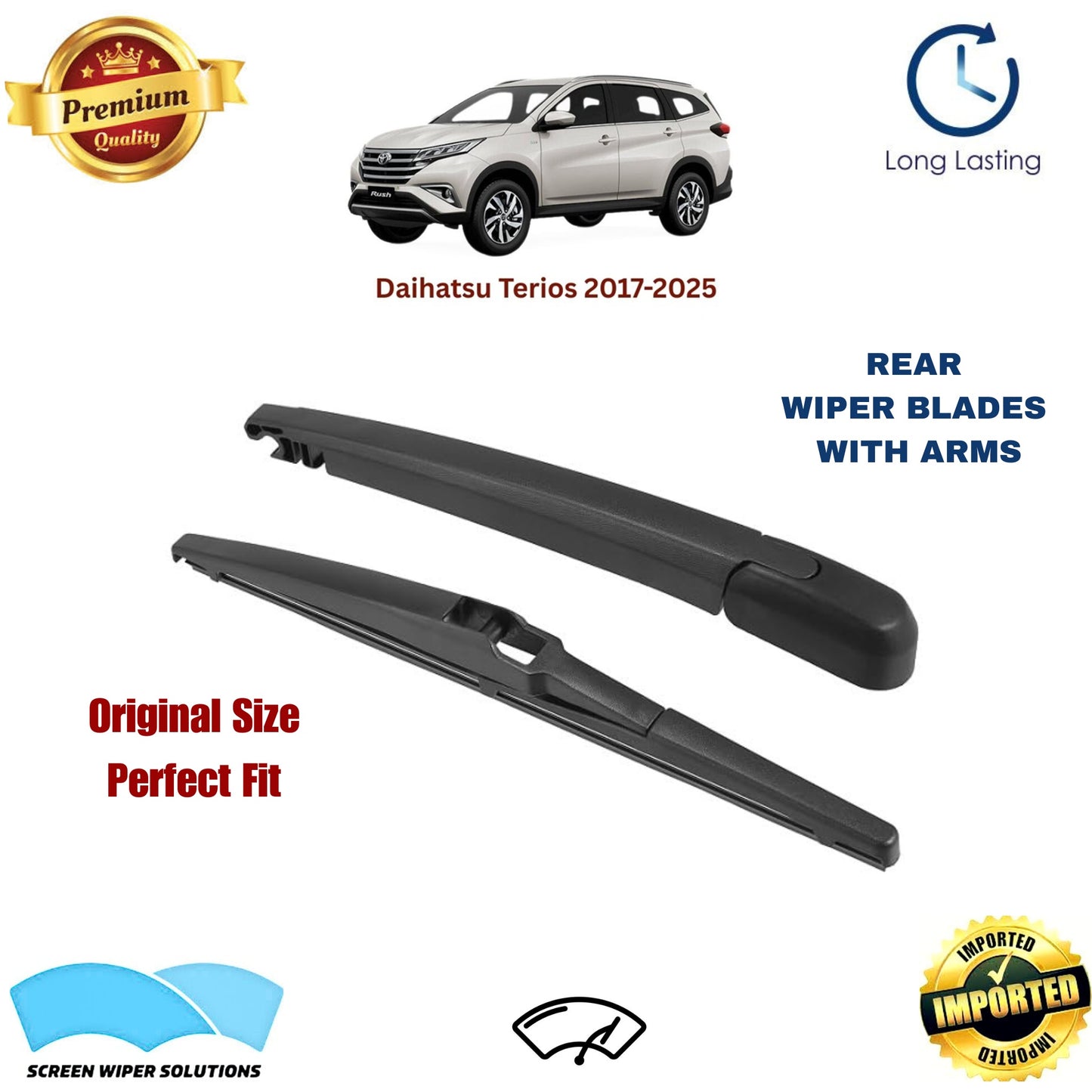Daihatsu Terios 2017-2025 Rear Wiper Blade with Arm in Pakistan