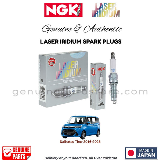 Daihatsu Thor 2016-2025 NGK LASER IRIDIUM SPARK PLUGS in Pakistan. 100% Genuine, Reliable, Best Price, Cash on Delivery Available
