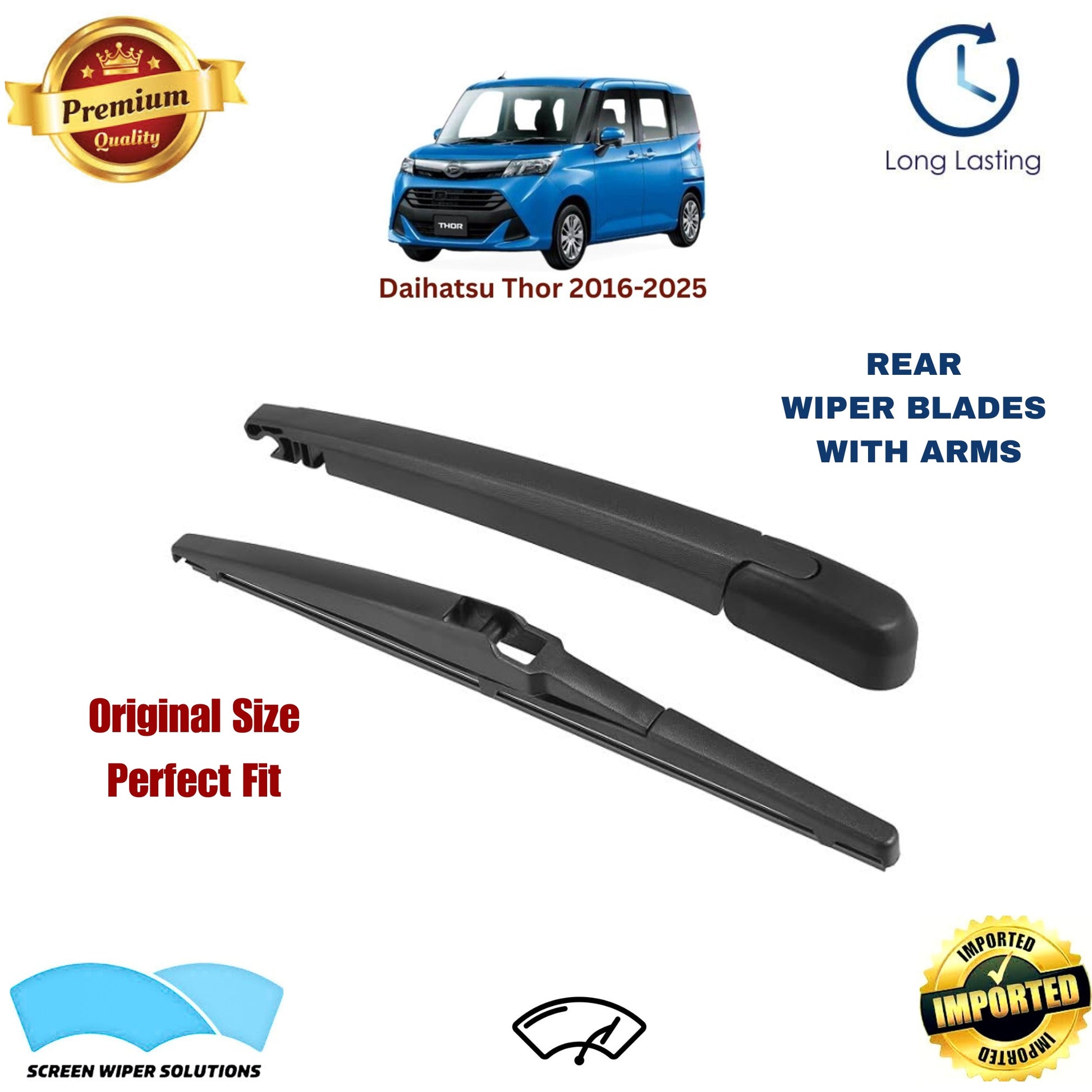 Daihatsu Thor 2016-2025 Rear Wiper Blade with Arm in Pakistan