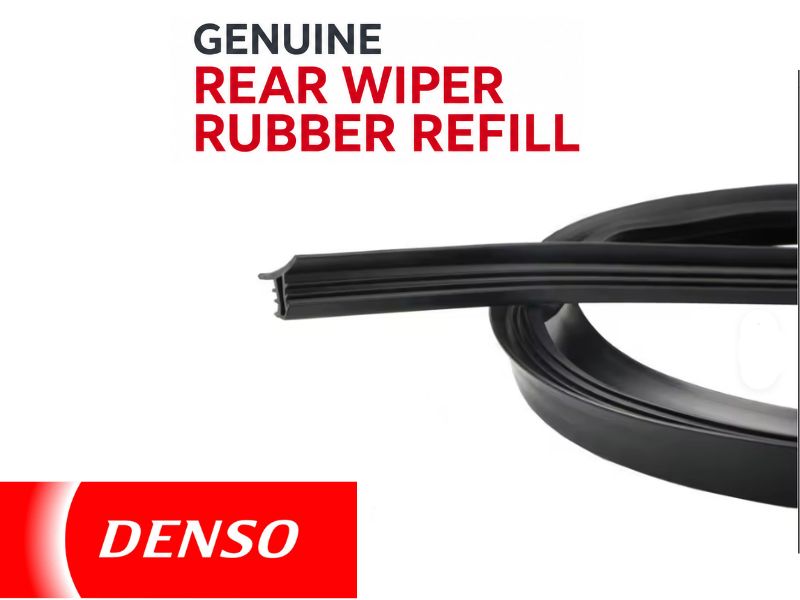 Denso Genuine rear wiper rubber for smooth and quiet wiping in Pakistan