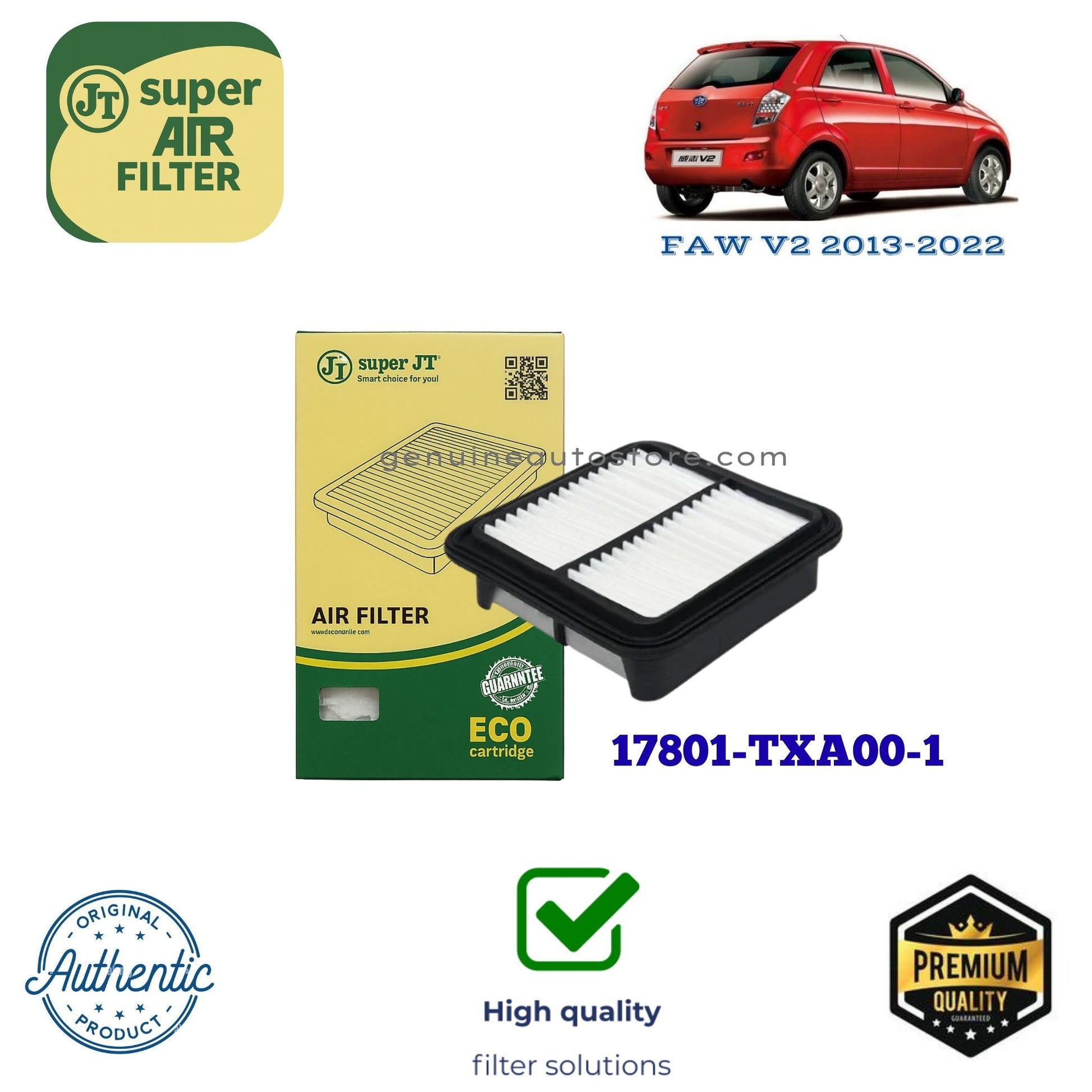 FAW V2 2013-2022 Air Filter Super JT 17801-TXA00-1 in Pakistan