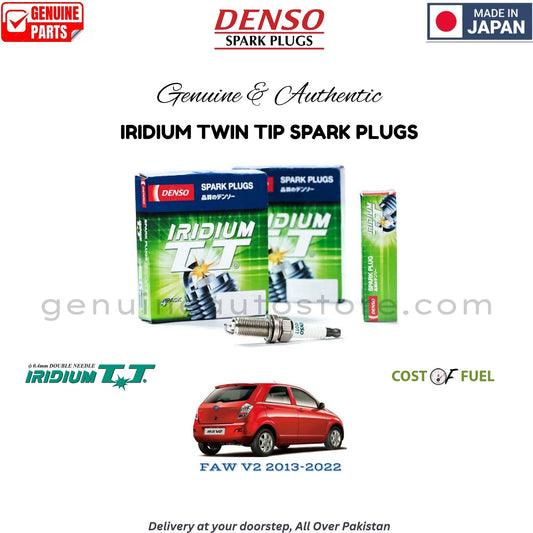 FAW V2 2013-2022 DENSO IRIDIUM TWIN TIP SPARK PLUG in Pakistan, 100% Genuine, Reliable, Best Price, Cash on Delivery Available