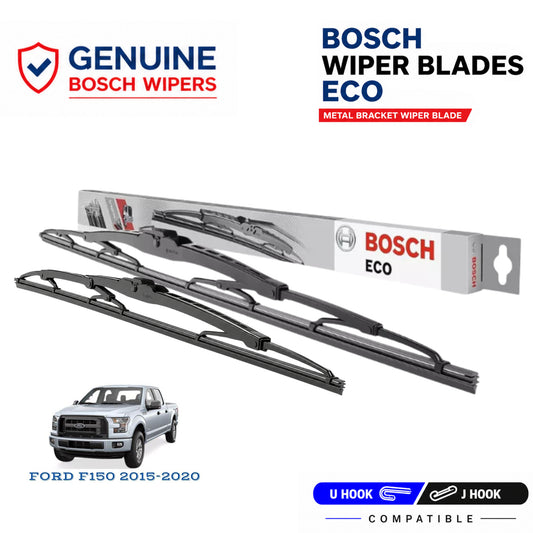 Bosch Genuine metal front wiper set for Ford F150 2015-2020, pair of two