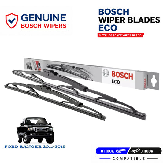 Bosch Genuine metal front wiper set for Ford Ranger 2011-2015, pair of two