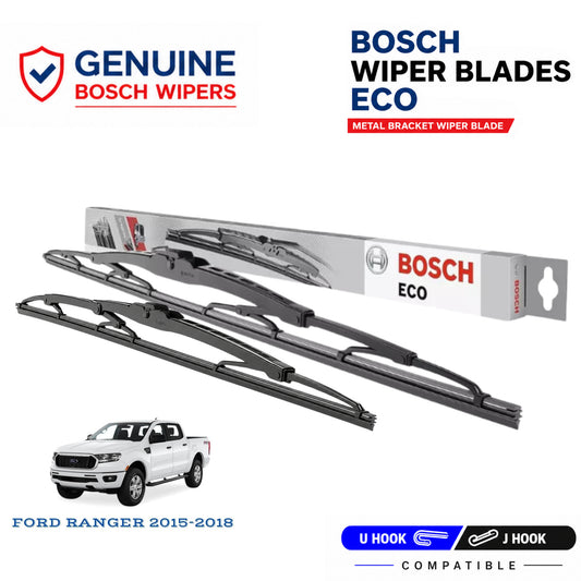 Bosch Genuine metal front wiper set for Ford Ranger 2015-2018, pair of two