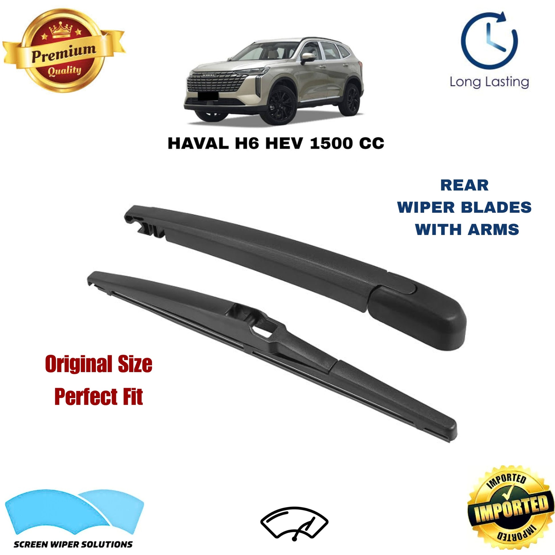 HAVAL H6 HEV 1500 CC Rear Wiper Blade with Arm in Pakistan
