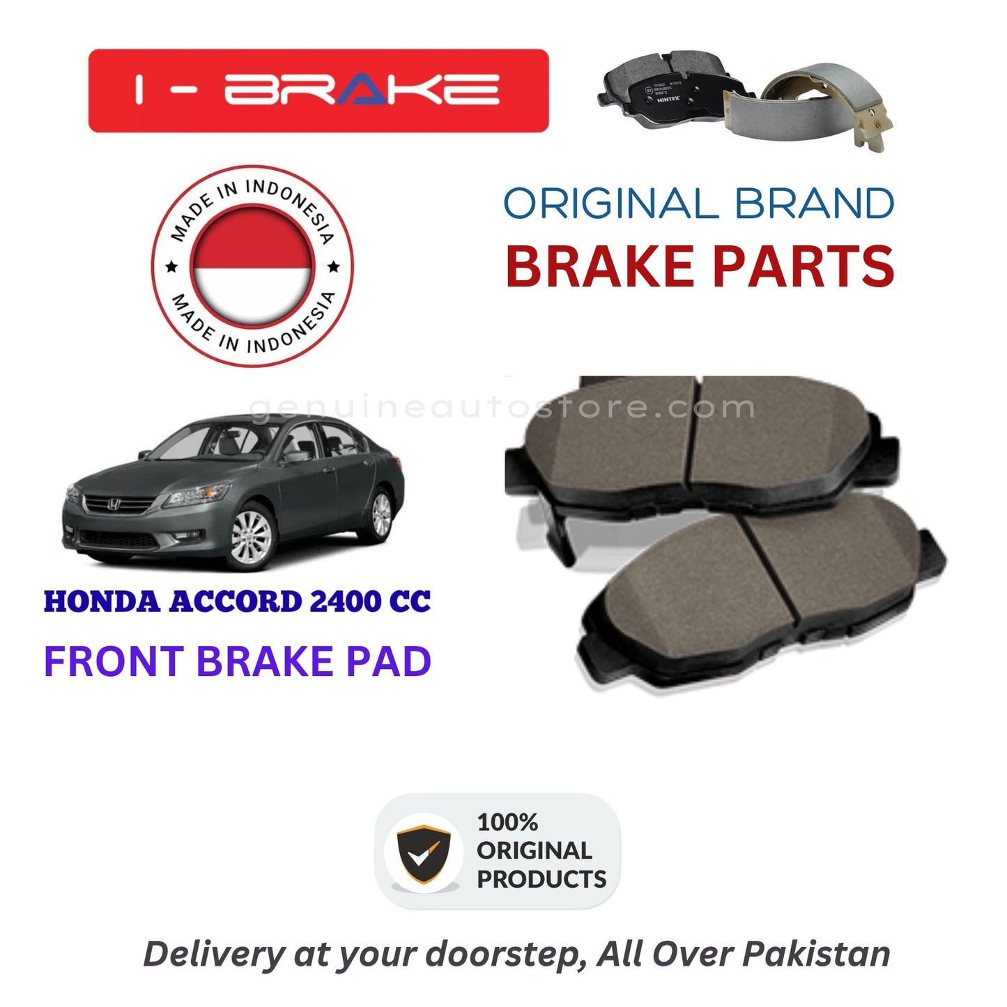 HONDA ACCORD 2400 CC Front Brake Pads iBrake Indonesia Genuine