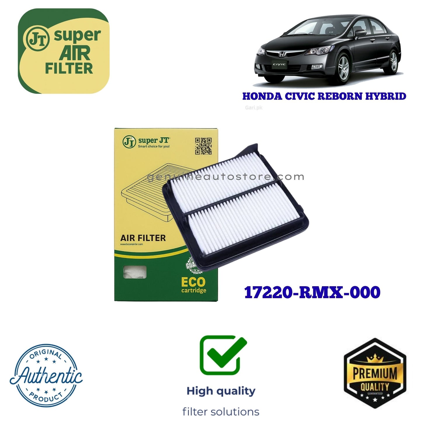 HONDA CIVIC REBORN HYBRID Air Filter Super JT 17220-RMX-000 in Pakistan