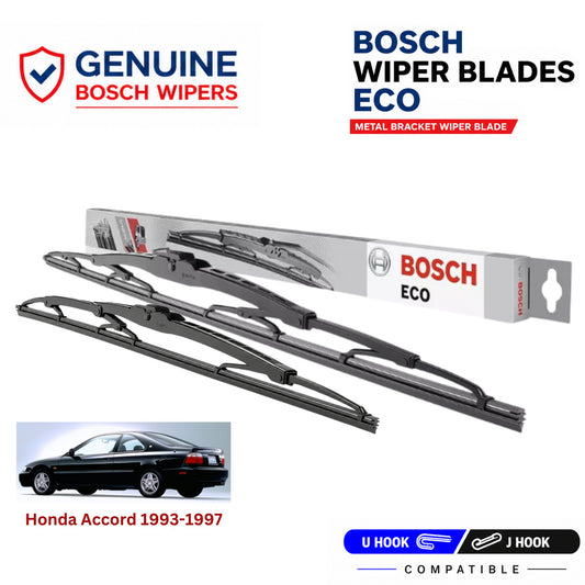 Bosch Genuine metal front wiper set for Honda Accord 1993-1997, pair of two