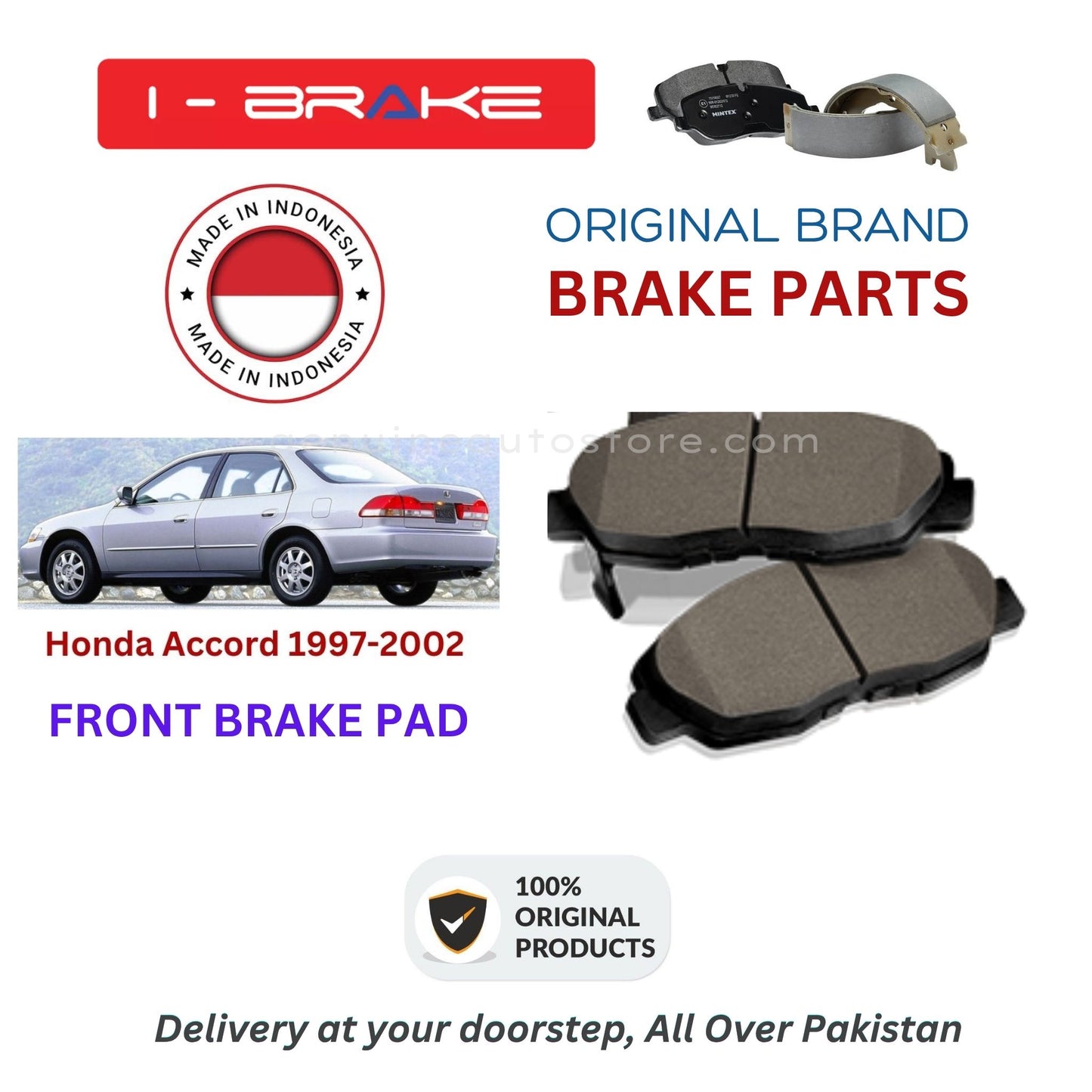 Honda Accord 1997-2002 Front Brake Pads iBrake Indonesia Genuine