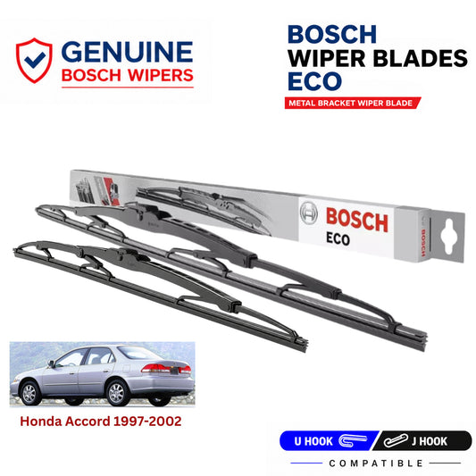 Bosch Genuine metal front wiper set for Honda Accord 1997-2002, pair of two