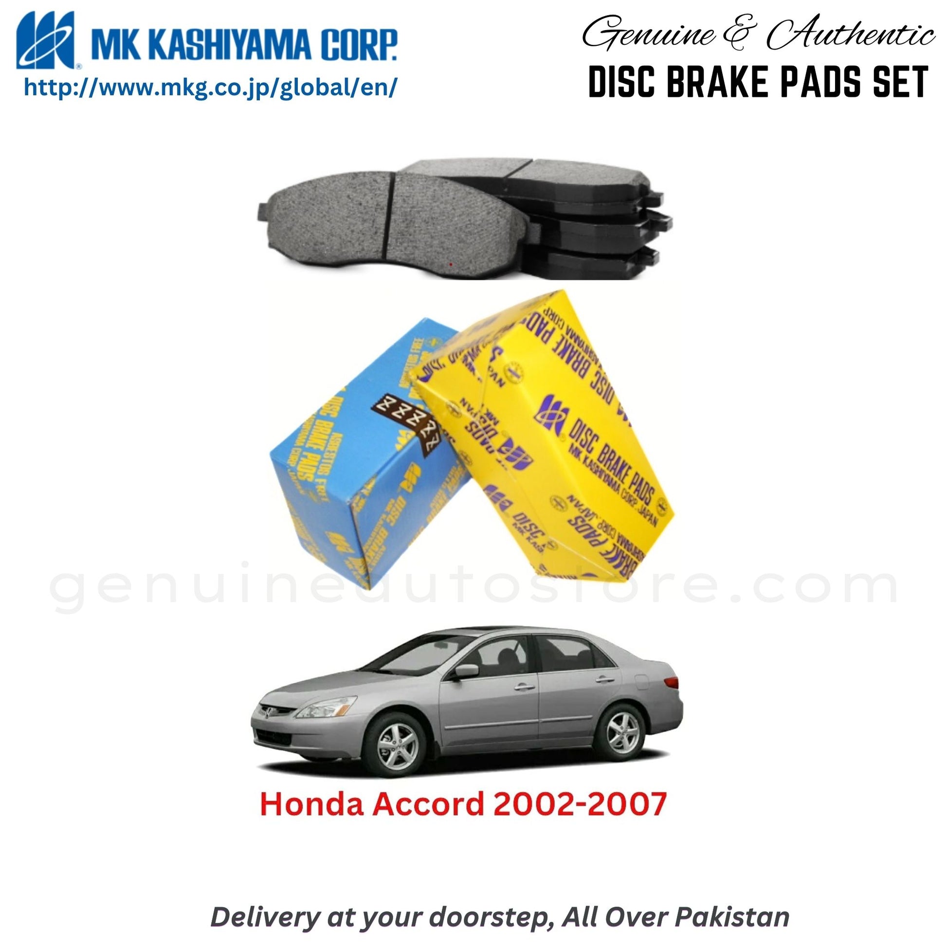 Honda Accord 2002-2007  MK Japan  Front Brake Pads in Pakistan, 100% Genuine, Reliable, Best Price, Cash on Delivery Available