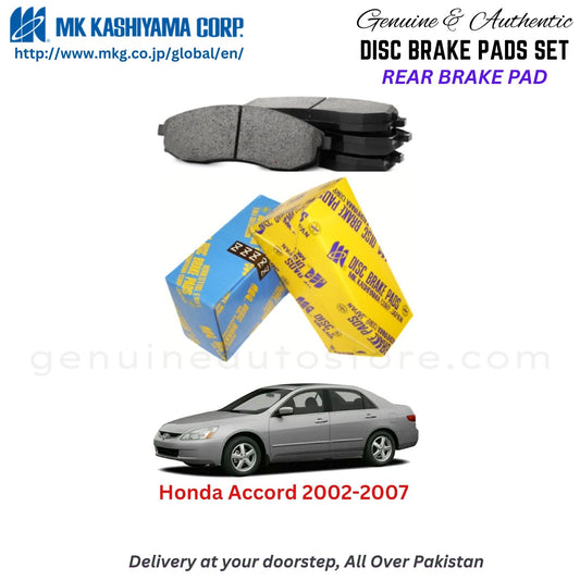 Honda Accord 2002-2007 Rear Brake Pads MK Japan in Pakistan. 100% Genuine, Reliable, Best Price, Cash on Delivery Available