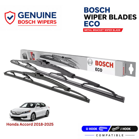 Bosch Genuine metal front wiper set for Honda Accord 2018-2025, pair of two