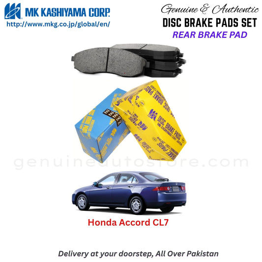 Honda Accord CL7 Rear Brake Pads MK Japan in Pakistan. 100% Genuine, Reliable, Best Price, Cash on Delivery Available