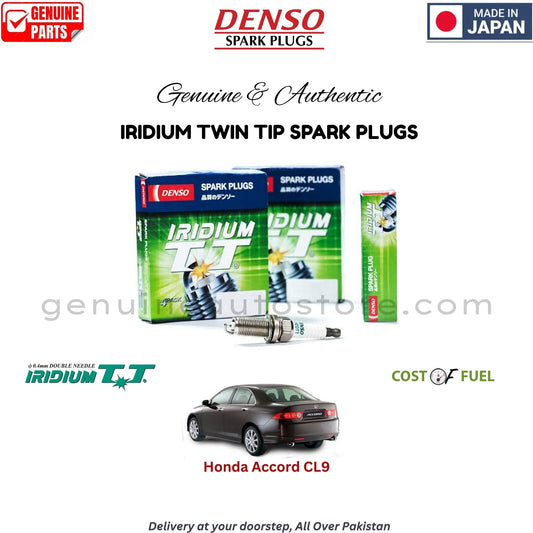 Honda Accord CL9 DENSO IRIDIUM TWIN TIP SPARK PLUG in Pakistan, 100% Genuine, Reliable, Best Price, Cash on Delivery Available   
