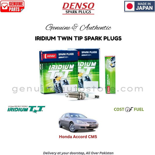 Honda Accord CM5 DENSO IRIDIUM TWIN TIP SPARK PLUG in Pakistan, 100% Genuine, Reliable, Best Price, Cash on Delivery Available   
