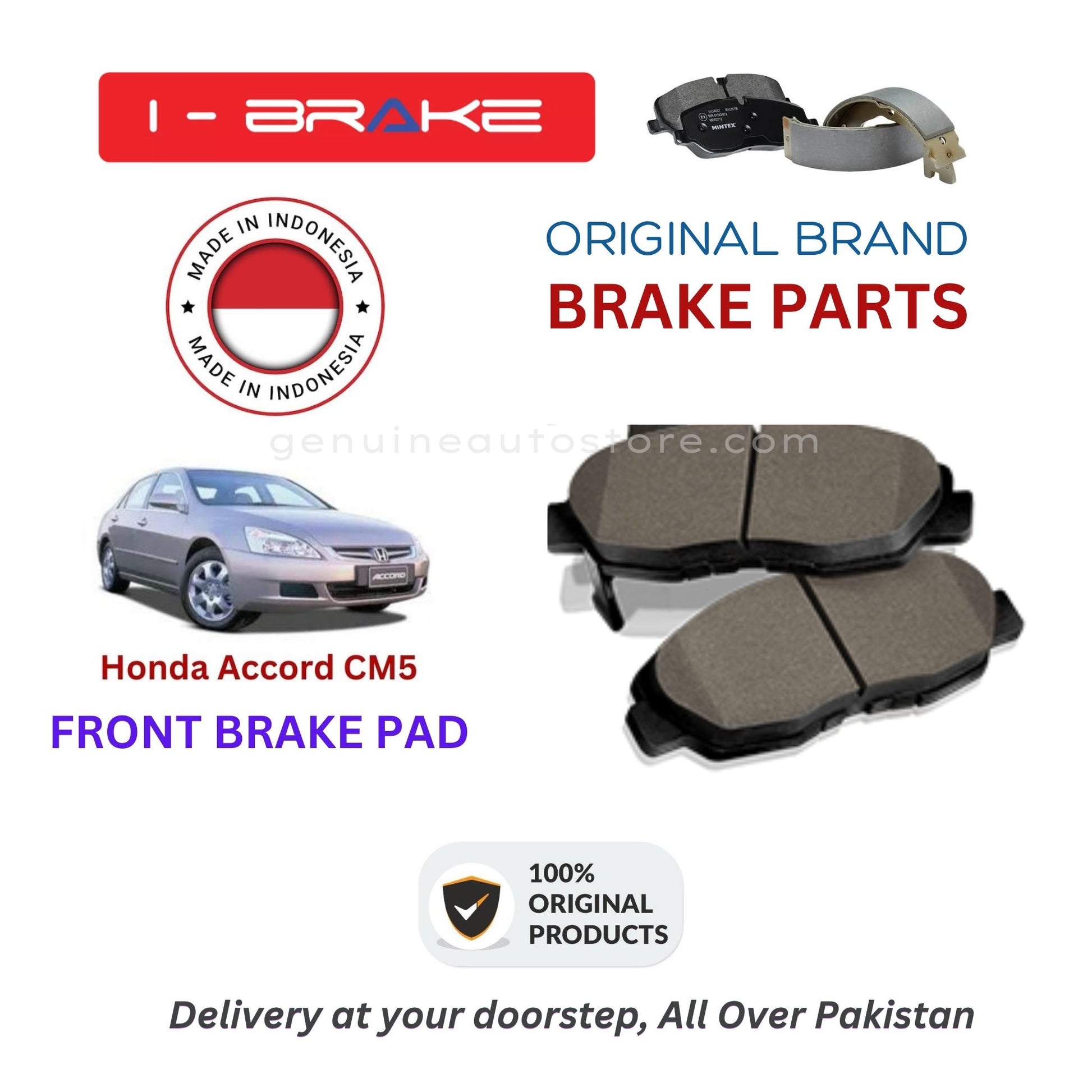 Honda Accord CM5 Front Brake Pads iBrake Indonesia Genuine