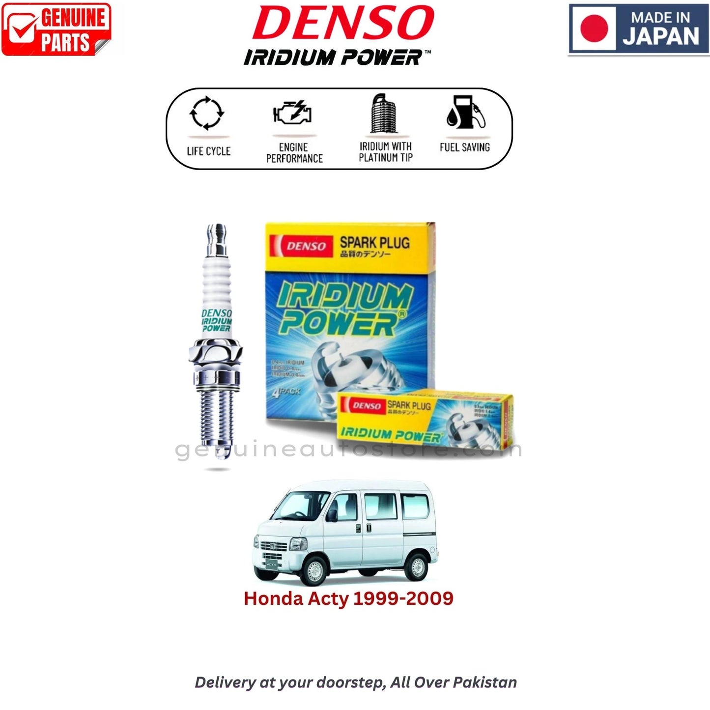 Honda Acty 1999-2009  Denso Iridium Spark Plug in Pakistan, 100% Genuine, Reliable, Best Price, Cash on Delivery Available     