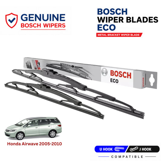 Bosch Genuine metal front wiper set for Honda Airwave 2005-2010, pair of two