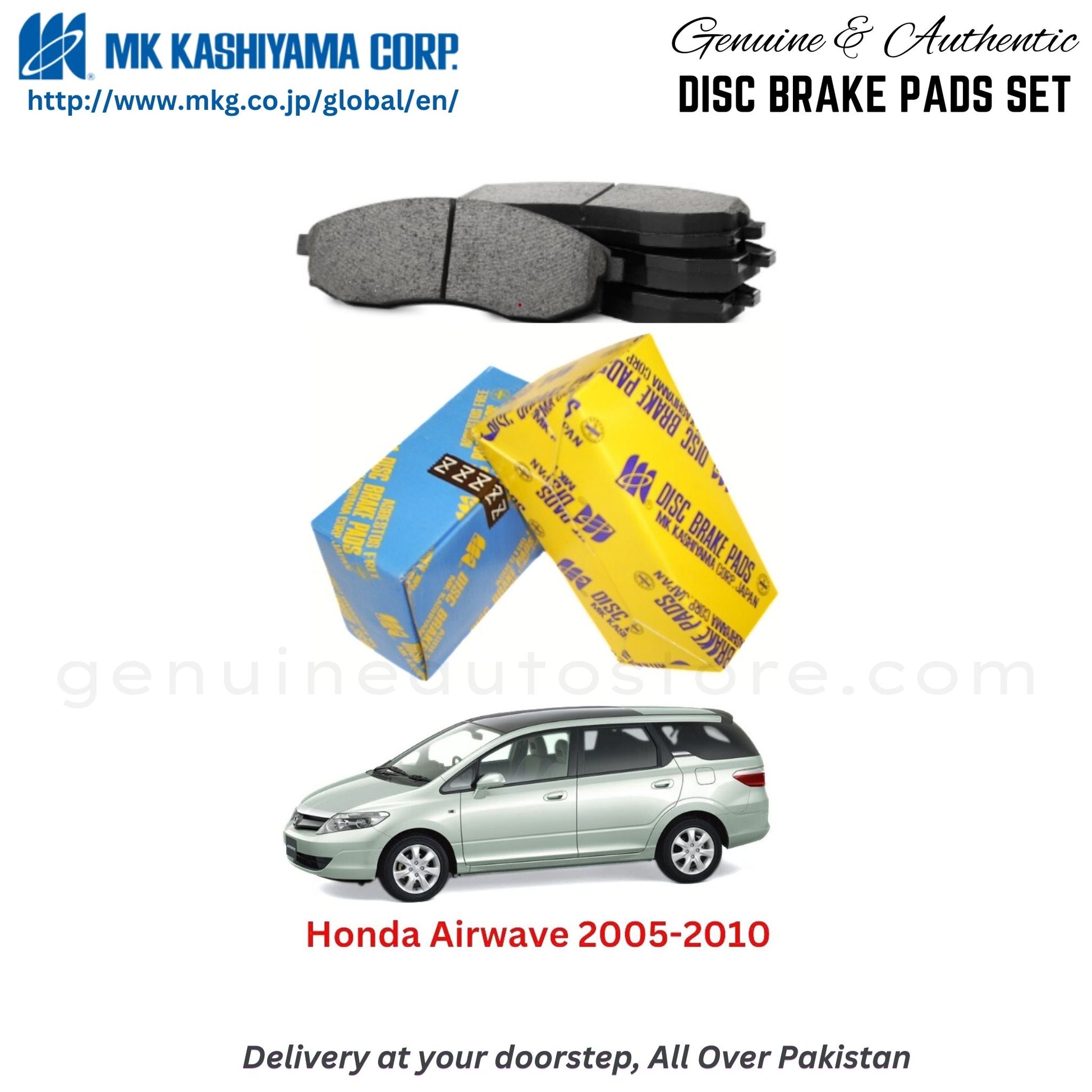 Honda Airwave 2005-2010 MK Japan  Front Brake Pads in Pakistan, 100% Genuine, Reliable, Best Price, Cash on Delivery Available