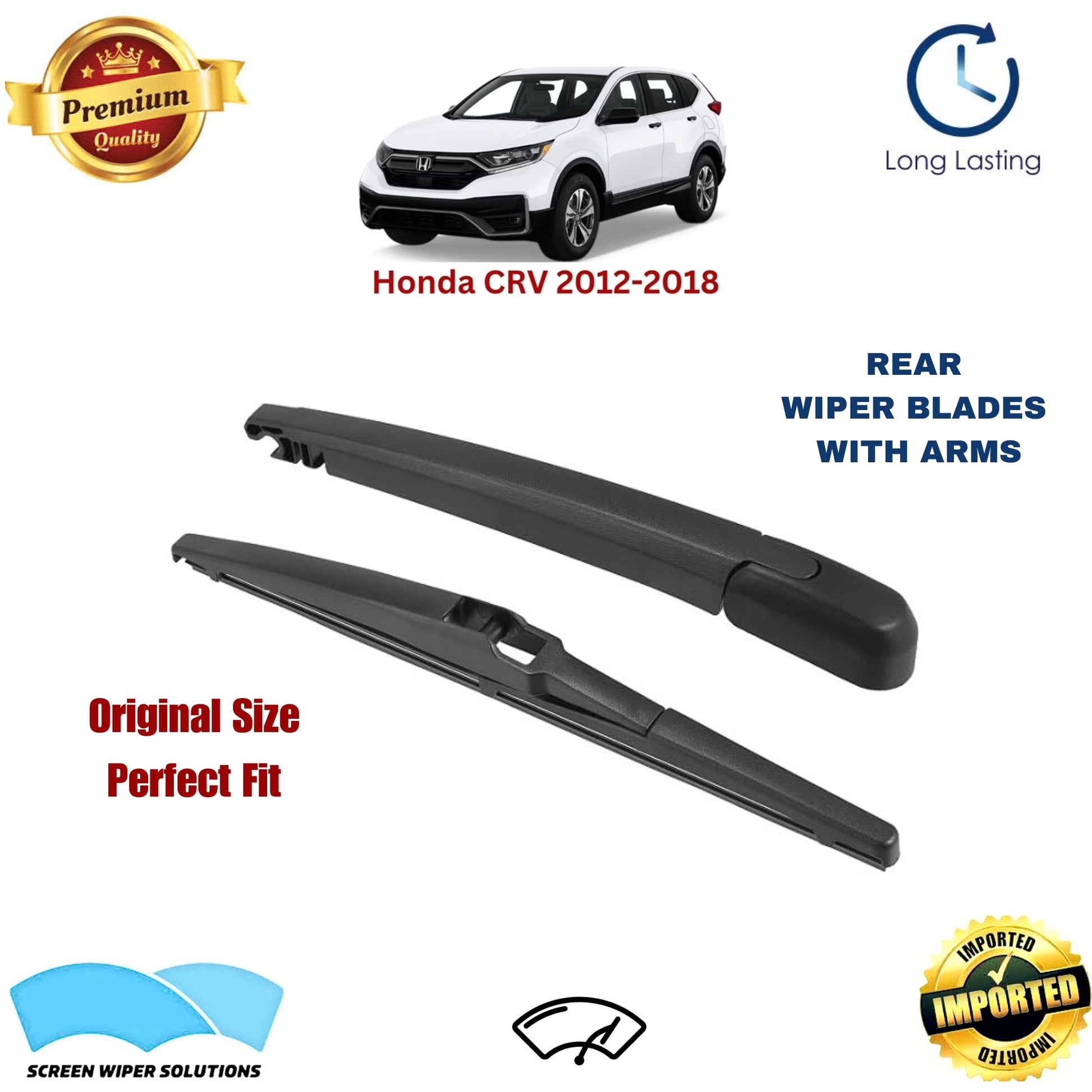 Honda CRV 2012-2018 Rear Wiper Blade with Arm in Pakistan