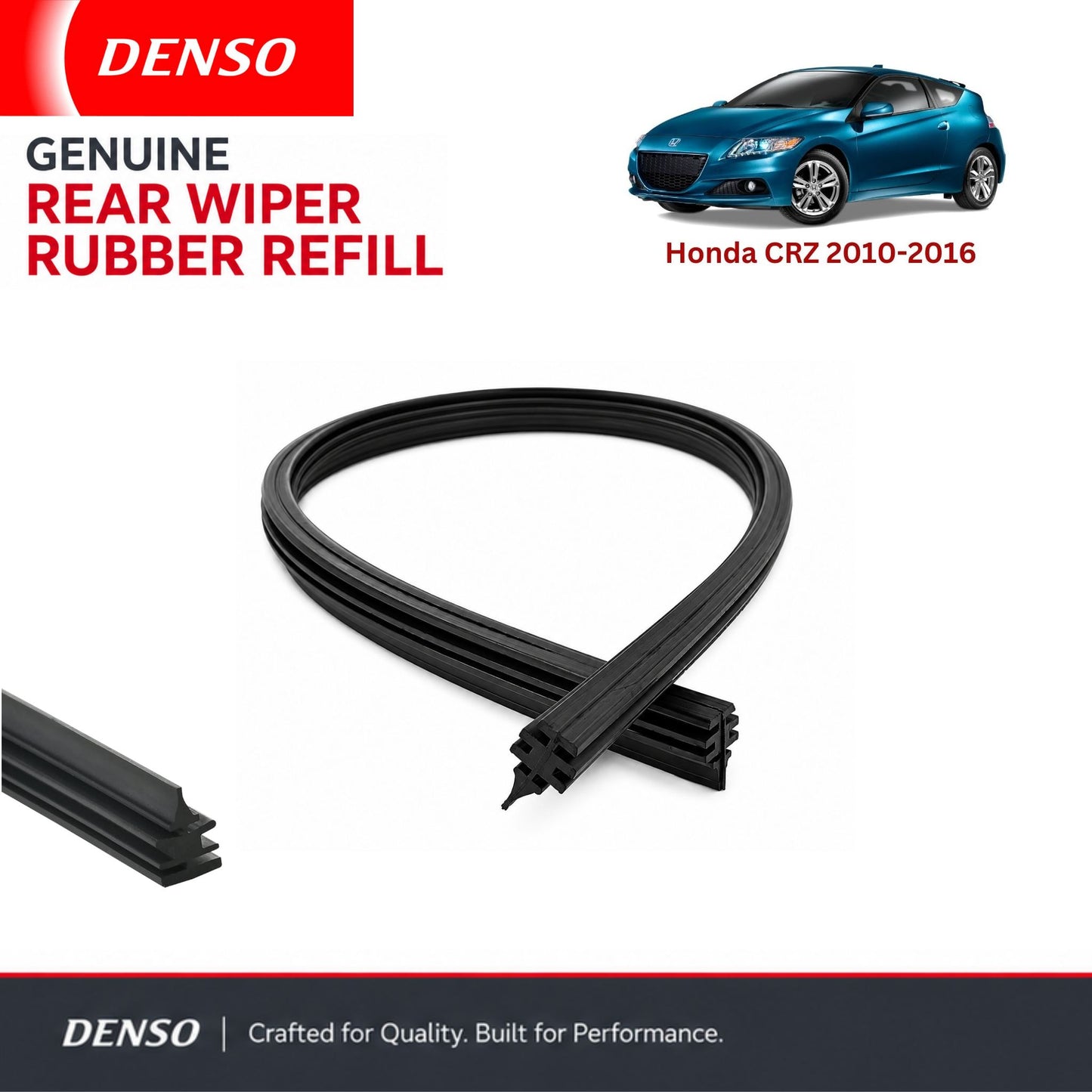Denso Genuine rear wiper rubber for Honda CRZ 2010-2016