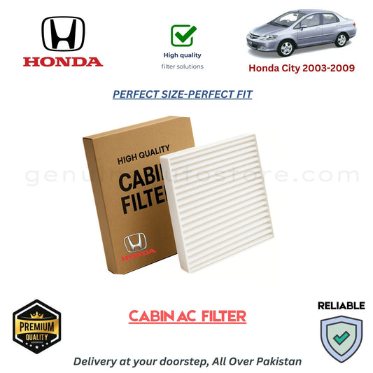 Honda City 2003-2009 CABIN AC FILTER in Pakistan. 100% Genuine, Reliable, Best Price, Cash on Delivery Available 