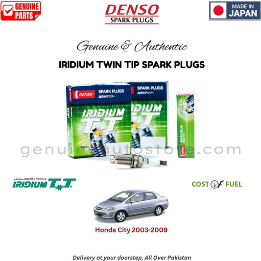 Honda City 2003-2009 DENSO IRIDIUM TWIN TIP SPARK PLUG in Pakistan, 100% Genuine, Reliable, Best Price, Cash on Delivery Available   
