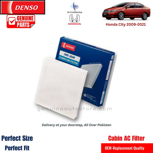 Honda City 2009-2021 Denso Genuine Cabin Ac Filter in Pakistan. 100% Genuine, Reliable, Best Price, Cash on Delivery Available   