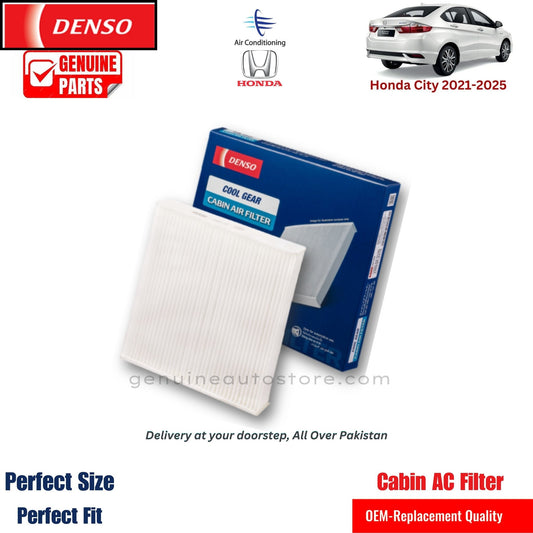Honda City 2021-2025 Denso Genuine Cabin Ac Filter in Pakistan. 100% Genuine, Reliable, Best Price, Cash on Delivery Available   