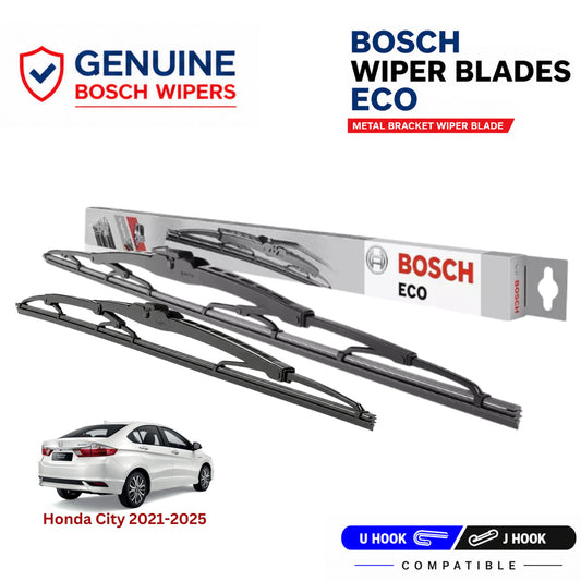 Bosch Genuine metal front wiper set for Honda City 2021-2025, pair of two