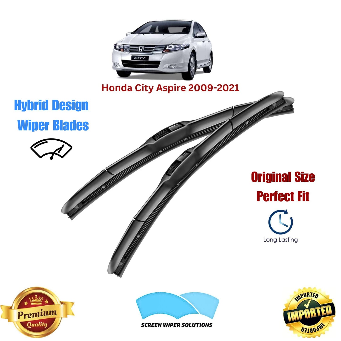 Honda City Aspire 2009-2021 Aero_Soft_Wiper_Blade_Set_in_Pakistan