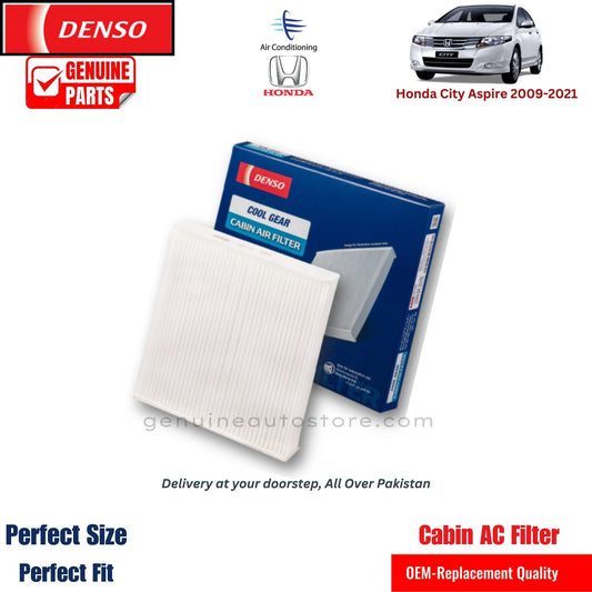 Honda City Aspire 2009-2021 Denso Genuine Cabin Ac Filter in Pakistan. 100% Genuine, Reliable, Best Price, Cash on Delivery Available   