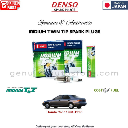 Honda Civic 1991-1996 DENSO IRIDIUM TWIN TIP SPARK PLUG in Pakistan, 100% Genuine, Reliable, Best Price, Cash on Delivery Available   
