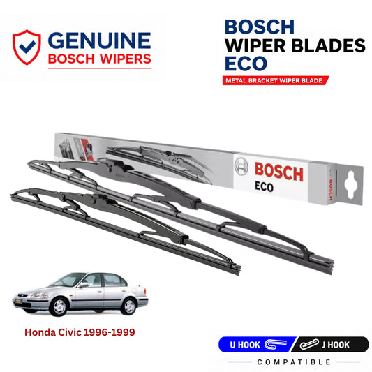 Bosch Genuine metal front wiper set for Honda Civic 1996-1999, pair of two