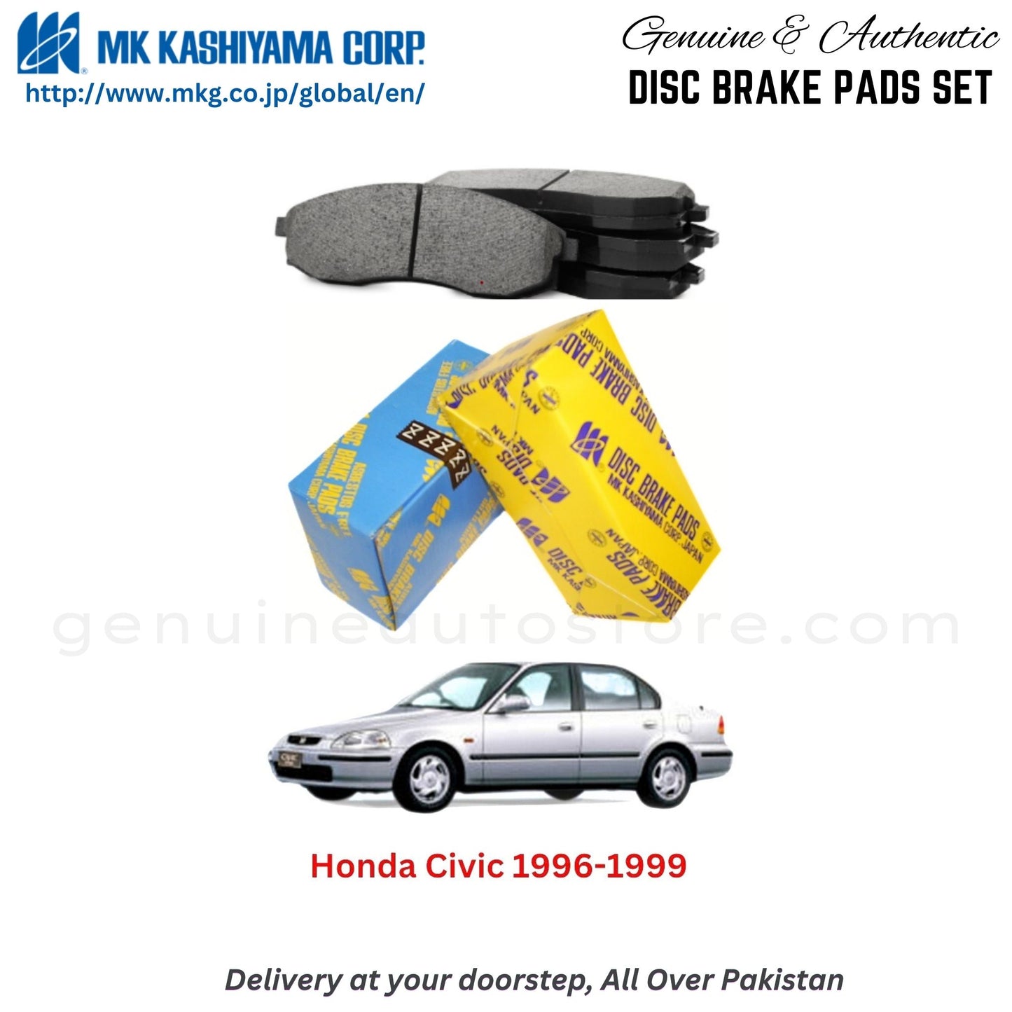 Honda Civic 1996-1999 MK Japan  Front Brake Pads in Pakistan, 100% Genuine, Reliable, Best Price, Cash on Delivery Available