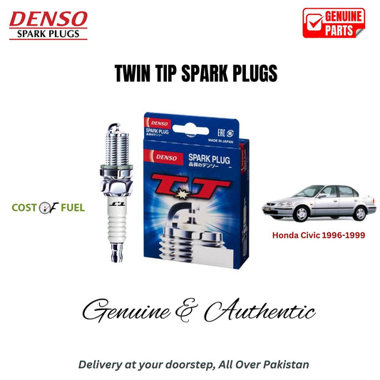 Honda Civic 1996-1999 DENSO Twin Tip Spark Plugs 4pcs in Pakistan – genuine replacement, better mileage and smooth performance