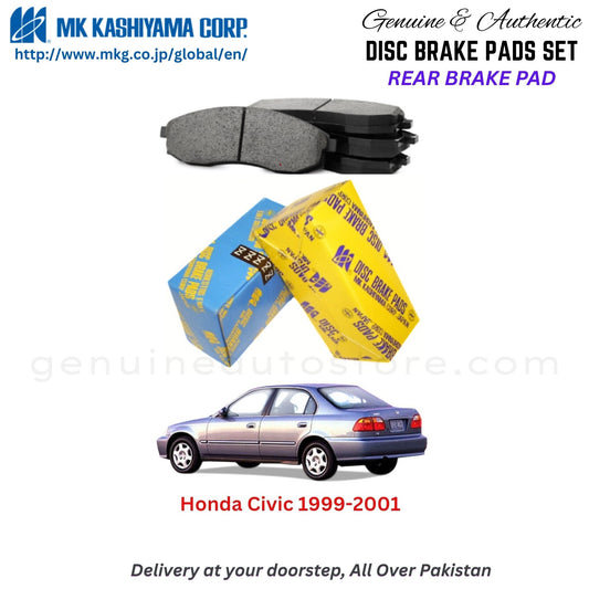 Honda Civic 1999-2001  Rear Brake Pads MK Japan in Pakistan. 100% Genuine, Reliable, Best Price, Cash on Delivery Available
