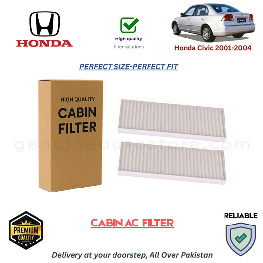 Honda Civic 2001-2004 CABIN AC FILTER in Pakistan. 100% Genuine, Reliable, Best Price, Cash on Delivery Available 