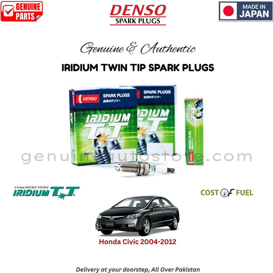 Honda Civic 2004-2012 DENSO IRIDIUM TWIN TIP SPARK PLUG in Pakistan, 100% Genuine, Reliable, Best Price, Cash on Delivery Available   
