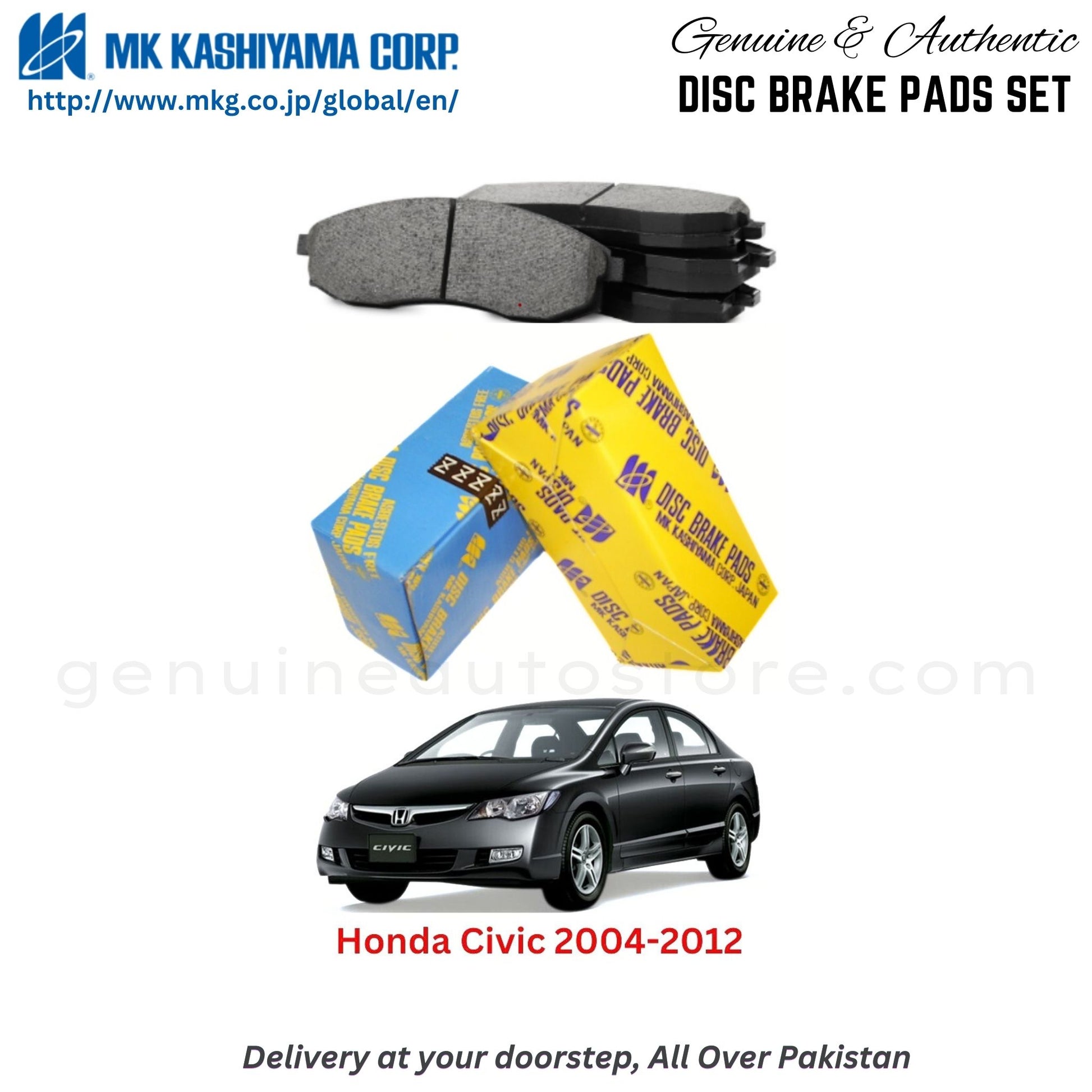 Honda Civic 2004-2012 MK Japan  Front Brake Pads in Pakistan, 100% Genuine, Reliable, Best Price, Cash on Delivery Available