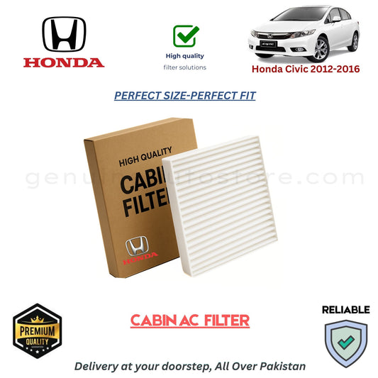 Honda Civic 2012-2016 CABIN AC FILTER in Pakistan. 100% Genuine, Reliable, Best Price, Cash on Delivery Available 
