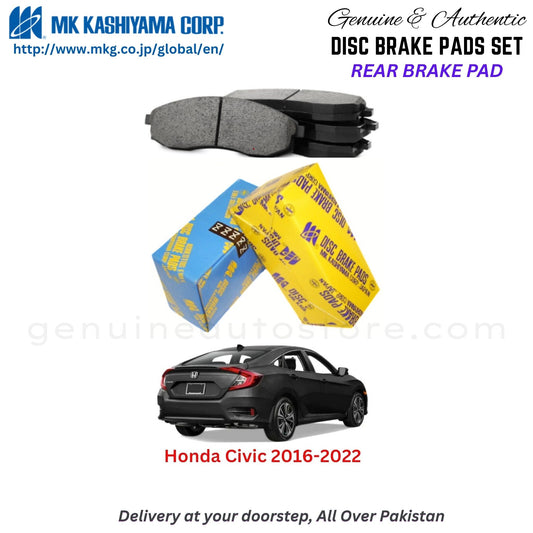 Honda Civic 2016-2022 Rear Brake Pads MK Japan in Pakistan. 100% Genuine, Reliable, Best Price, Cash on Delivery Available