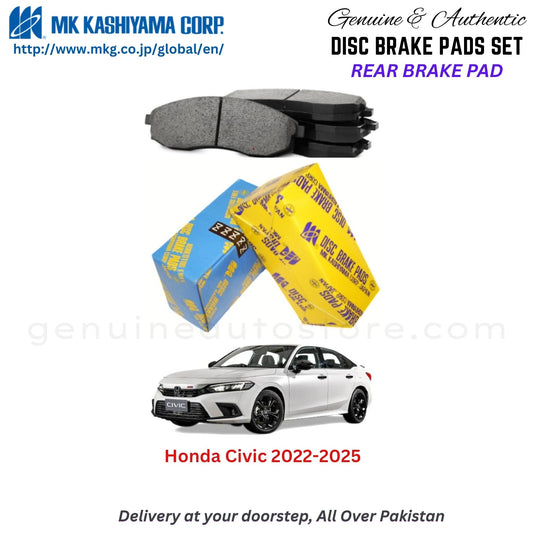 Honda Civic 2022-2025 Rear Brake Pads MK Japan in Pakistan. 100% Genuine, Reliable, Best Price, Cash on Delivery Available