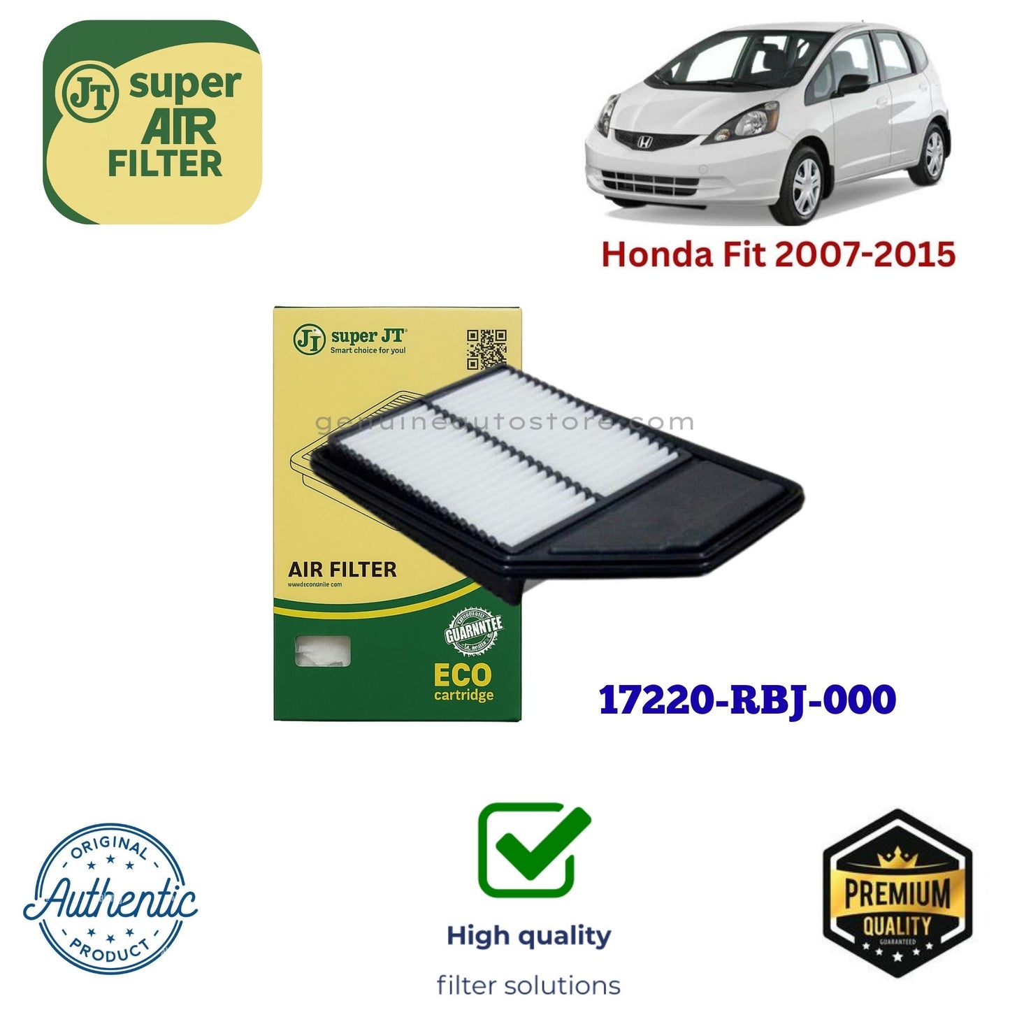 Honda Fit 2007-2015 Air Filter Super JT 17220-RBJ-000 in Pakistan